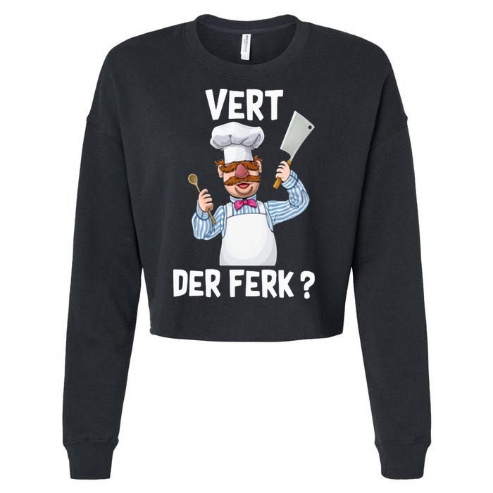 Vert Der Ferk The Swedish Chef Cropped Pullover Crew