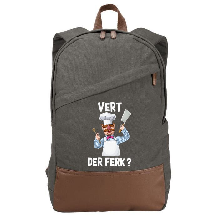 Vert Der Ferk The Swedish Chef Cotton Canvas Backpack