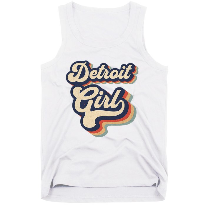 Vintage Design For From Detroit Michigan Tank Top