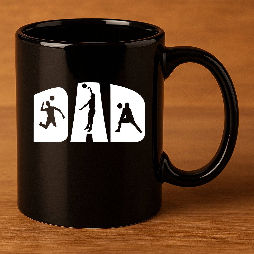 Volleyball Dad Father Beach Volleyball Player Father's Day 11oz C Handle Ceramic Mug