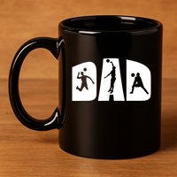 Volleyball Dad Father Beach Volleyball Player Father's Day 11oz C Handle Ceramic Mug