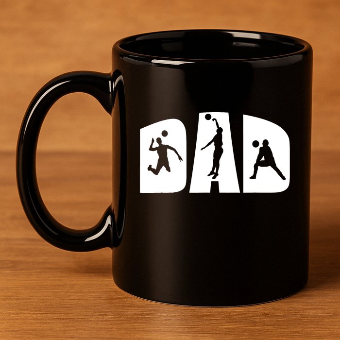 Volleyball Dad Father Beach Volleyball Player Father's Day 11oz C Handle Ceramic Mug