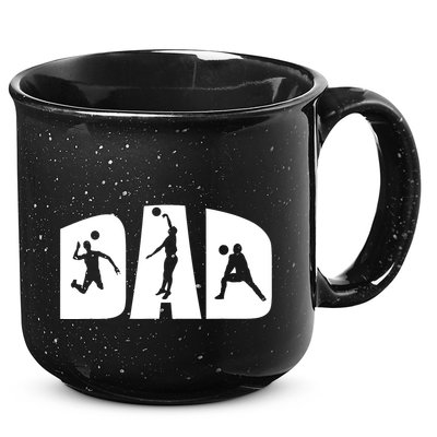 Volleyball Dad Father Beach Volleyball Player Father's Day 15oz Campfire Ceramic Mug