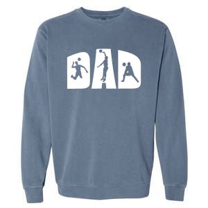 Volleyball Dad Father Beach Volleyball Player Father's Day Garment-Dyed Sweatshirt