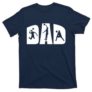 Volleyball Dad Father Beach Volleyball Player Father's Day T-Shirt