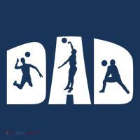 Volleyball Dad Father Beach Volleyball Player Father's Day 16 in Basic Backpack