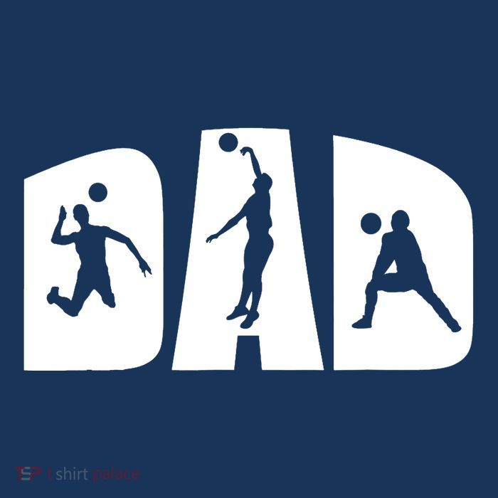 Volleyball Dad Father Beach Volleyball Player Father's Day 16 in Basic Backpack