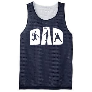 Volleyball Dad Father Beach Volleyball Player Father's Day Mesh Reversible Basketball Jersey Tank