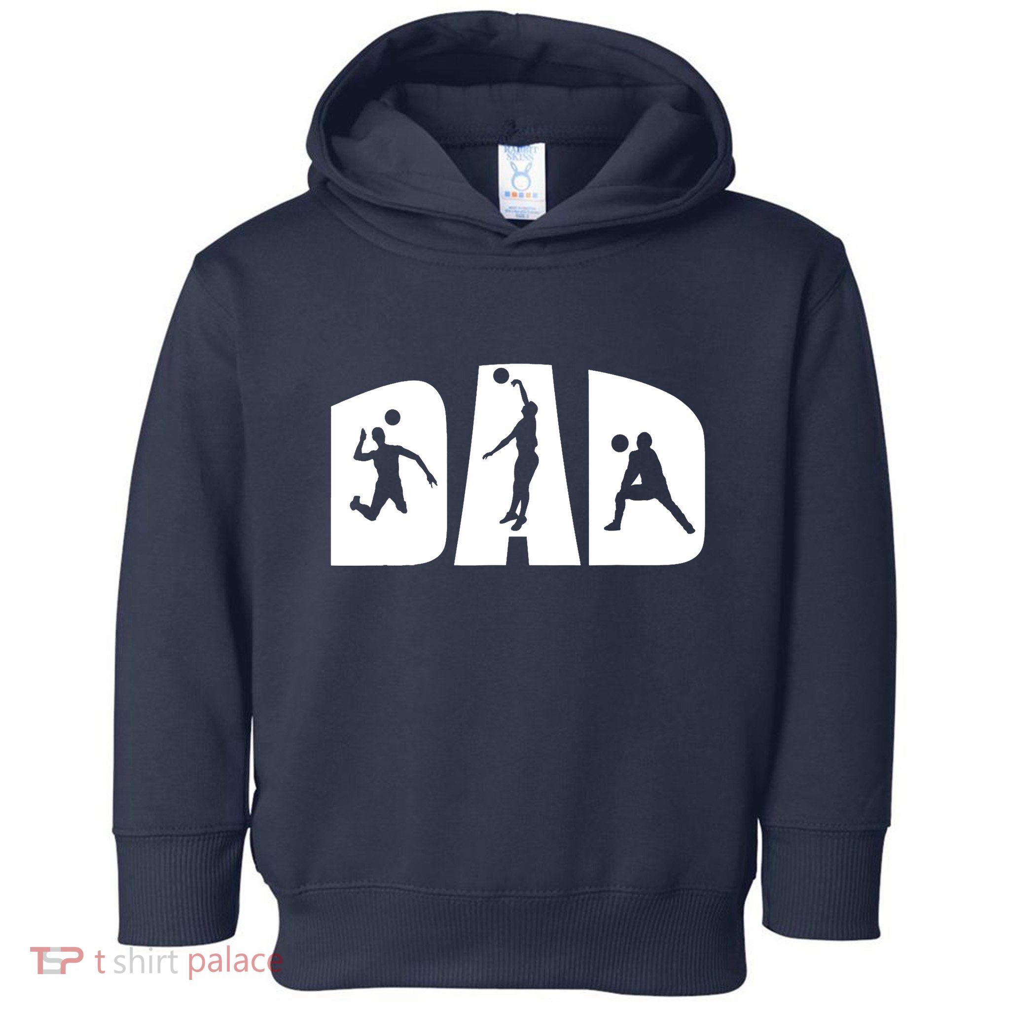 Volleyball Dad Father Beach Volleyball Player Father's Day Toddler Hoodie