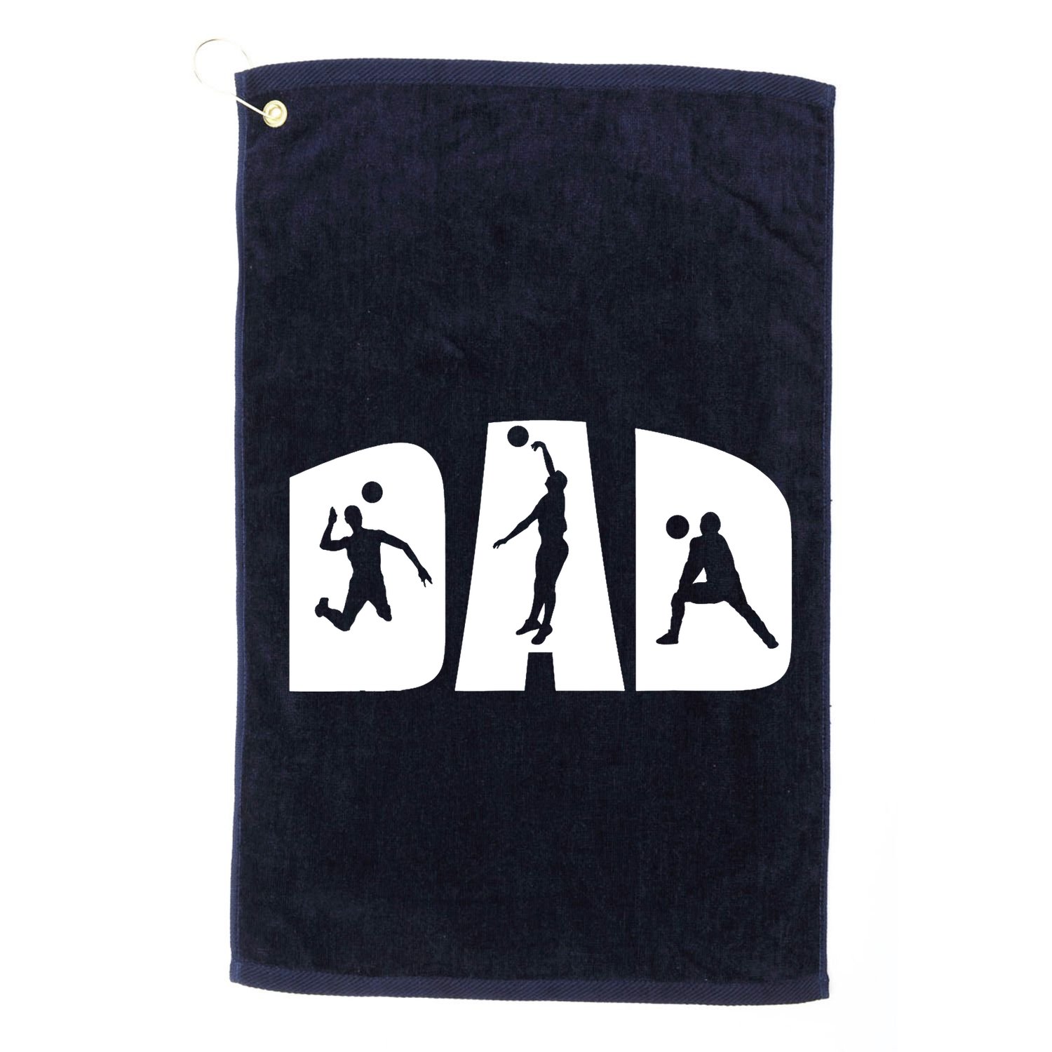 Volleyball Dad Father Beach Volleyball Player Father's Day Golf Towel