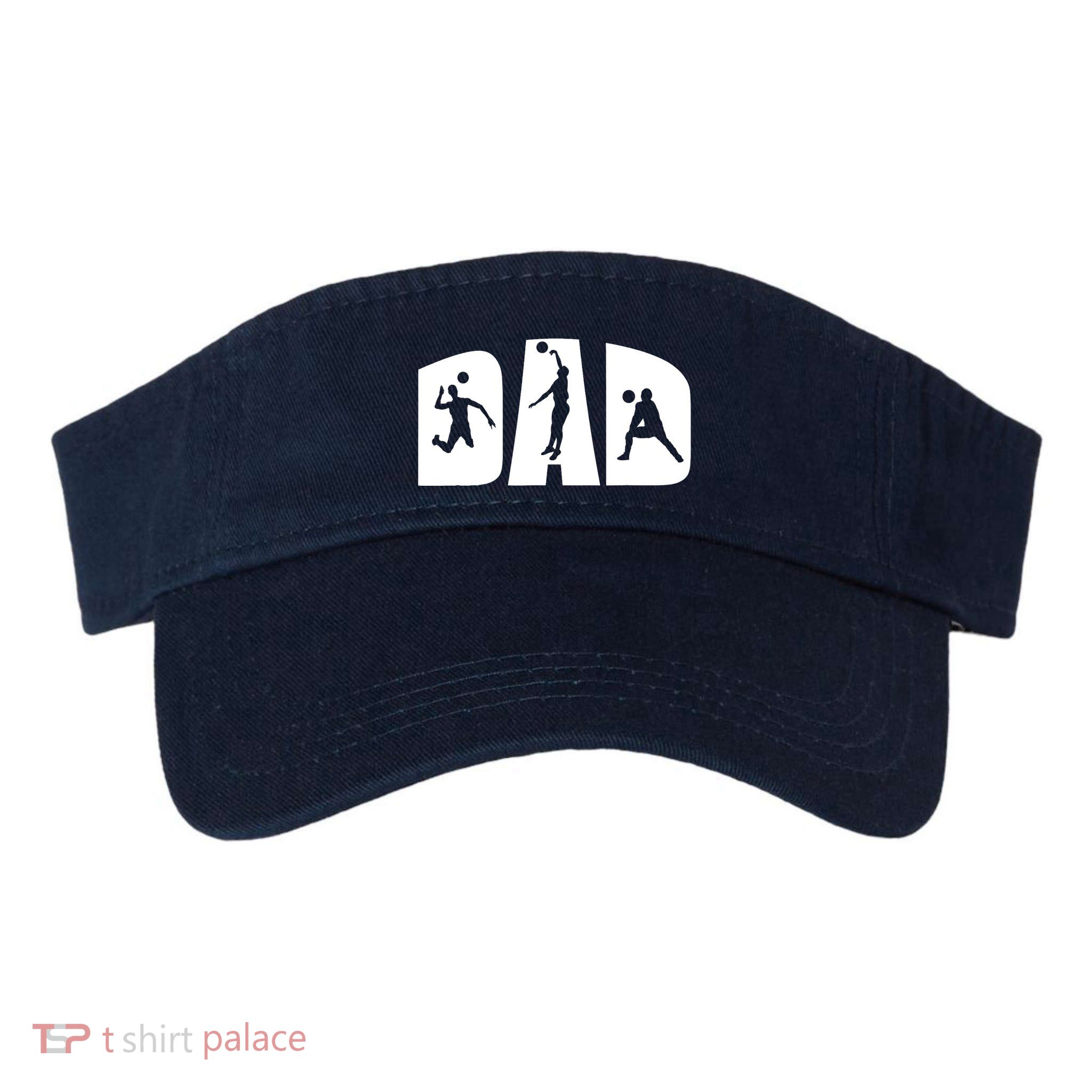 Volleyball Dad Father Beach Volleyball Player Father's Day Visor