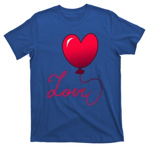 Valentine's Day For Her With Heart Balloon Red And Love Gift T-Shirt