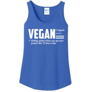 Vegan Definition Funny Vegan Joke Gift Veganism Definition Cute Gift Ladies Essential Tank