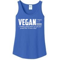 Vegan Definition Funny Vegan Joke Gift Veganism Definition Cute Gift Ladies Essential Tank