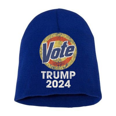 Vote Detergent Funny Trump 2024 Election Gift Short Acrylic Beanie