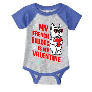 Valentines Day French Bulldog Dog Love Frenchie Lover Gift Infant Baby Jersey Bodysuit