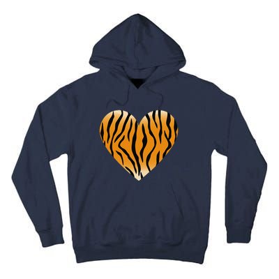 Valentine's Day Fashionable Tiger Stripe Pattern Heart Gift Tall Hoodie