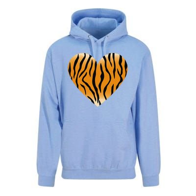 Valentine's Day Fashionable Tiger Stripe Pattern Heart Gift Unisex Surf Hoodie