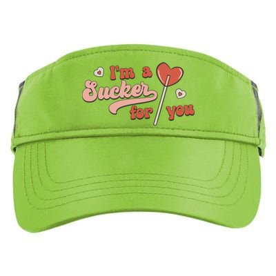 Valentines Day Funny Gift For Candy Lover I'm A Sucker For You Gift Adult Drive Performance Visor