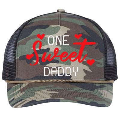 Valentines Day For Daddy Matching Family Retro Rope Trucker Hat Cap