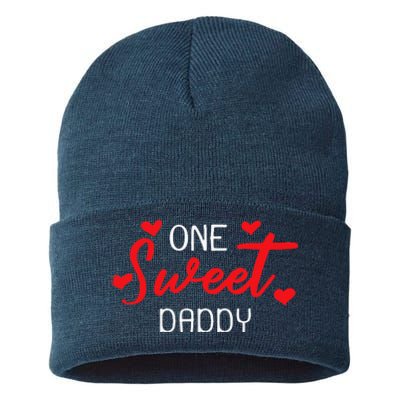 Valentines Day For Daddy Matching Family Sustainable Knit Beanie