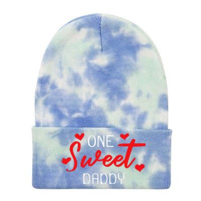 Valentines Day For Daddy Matching Family Tie Dye 12in Knit Beanie