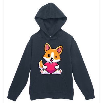 Valentines Day Funny Gift For Corgi Dog Lovers Gift Urban Pullover Hoodie