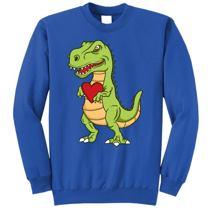 Valentines Day Funny Dinosaur Love Heart Gift Sweatshirt