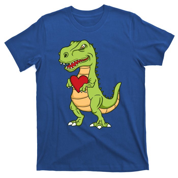 Valentines Day Funny Dinosaur Love Heart Gift T-Shirt