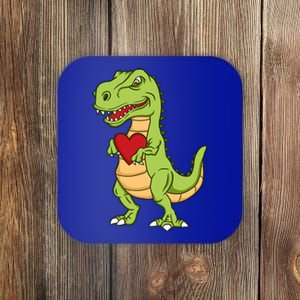 Valentines Day Funny Dinosaur Love Heart Gift Coaster