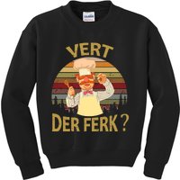 Vert Der Ferk Funny The Swedish Chef Vintage Kids Sweatshirt