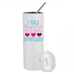 Valentines Day Funny Sayings For Preschool Teacher Cute Gift Stainless Steel Tumbler