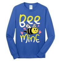 Valentine's Day Funny Gift Bee Mine Funny Gift Pun Honey Couple Rotic Funny Gift Tall Long Sleeve T-Shirt