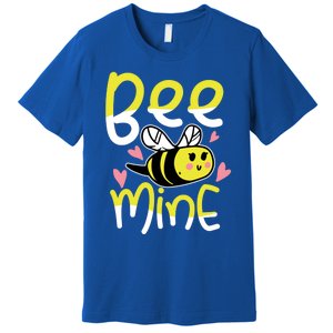 Valentine's Day Funny Gift Bee Mine Funny Gift Pun Honey Couple Rotic Funny Gift Premium T-Shirt