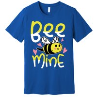 Valentine's Day Funny Gift Bee Mine Funny Gift Pun Honey Couple Rotic Funny Gift Premium T-Shirt