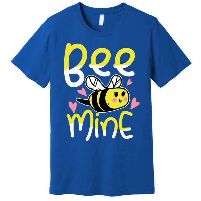 Valentine's Day Funny Gift Bee Mine Funny Gift Pun Honey Couple Rotic Funny Gift Premium T-Shirt