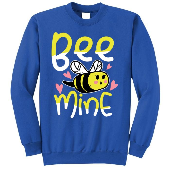 Valentine's Day Funny Gift Bee Mine Funny Gift Pun Honey Couple Rotic Funny Gift Tall Sweatshirt