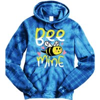 Valentine's Day Funny Gift Bee Mine Funny Gift Pun Honey Couple Rotic Funny Gift Tie Dye Hoodie