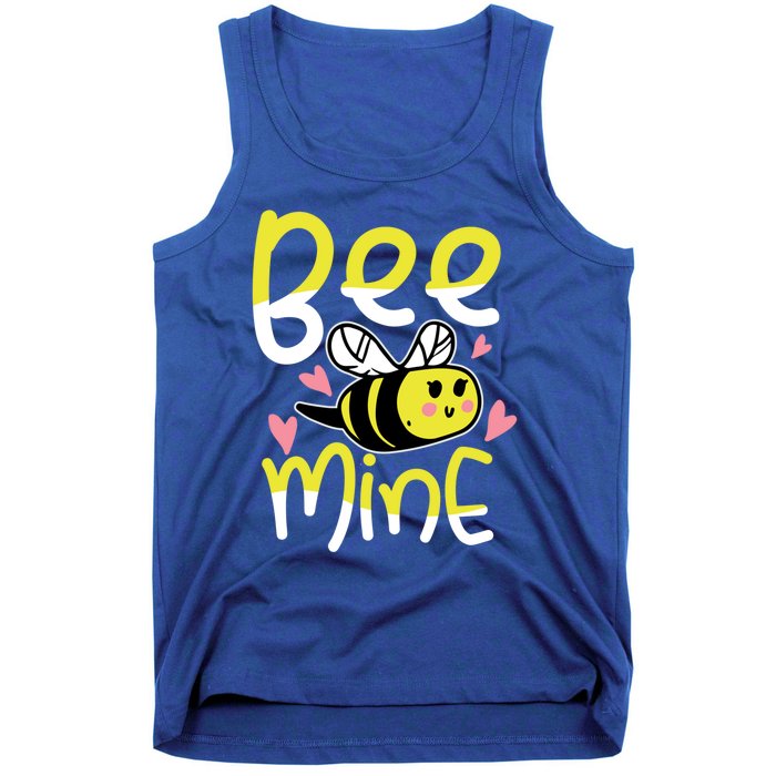 Valentine's Day Funny Gift Bee Mine Funny Gift Pun Honey Couple Rotic Funny Gift Tank Top