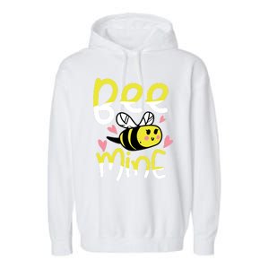 Valentine's Day Funny Gift Bee Mine Funny Gift Pun Honey Couple Rotic Funny Gift Garment-Dyed Fleece Hoodie