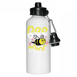 Valentine's Day Funny Gift Bee Mine Funny Gift Pun Honey Couple Rotic Funny Gift Aluminum Water Bottle