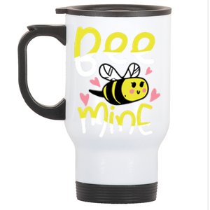 Valentine's Day Funny Gift Bee Mine Funny Gift Pun Honey Couple Rotic Funny Gift Stainless Steel Travel Mug