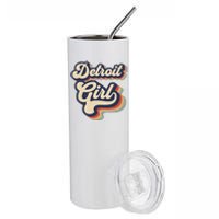 Vintage Design For From Detroit Michigan Stainless Steel Tumbler