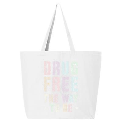 Vintage Drug Free The Way To Be Clean Fun Na Love Motivation Gift 25L Jumbo Tote