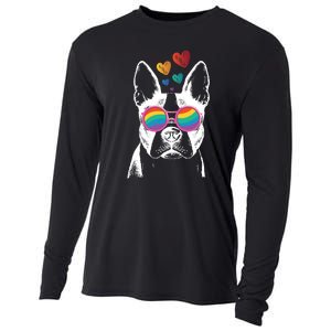 Valentine Dog Funny Valentines Day Cooling Performance Long Sleeve Crew