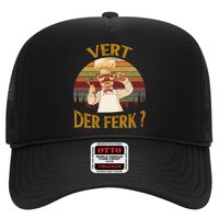 Vert Der Ferk Chef Shirt, Funny Swedish Sunset Vintage Trucker Hat