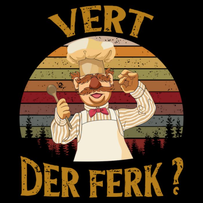 Vert Der Ferk Chef Shirt, Funny Swedish Sunset Vintage Wool Snapback Cap