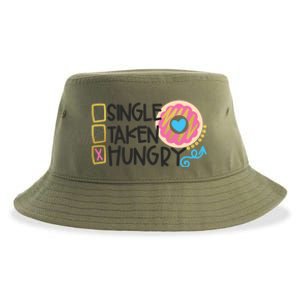 Valentine's Donut Funny Hungry Galentine's Day Cute Outfit Gift Sustainable Bucket Hat