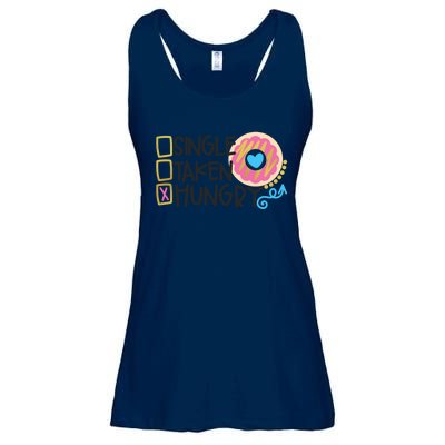 Valentine's Donut Funny Hungry Galentine's Day Cute Outfit Gift Ladies Essential Flowy Tank