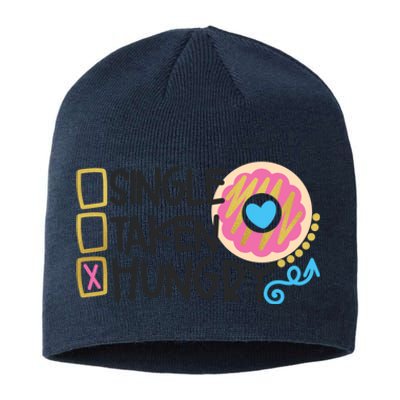 Valentine's Donut Funny Hungry Galentine's Day Cute Outfit Gift Sustainable Beanie